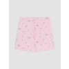 LCW DREAM Pembe Bisiklet Yaka Baskılı Kadın Şortlu Pijama Takımı