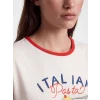 LCW DREAM Kırmızı Bisiklet Yaka Baskılı Kadın Pijama Takımı