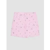 LCW DREAM Pembe Bisiklet Yaka Baskılı Kadın Şortlu Pijama Takımı