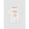 LCW DREAM Kırmızı Bisiklet Yaka Baskılı Kadın Pijama Takımı