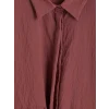 LCW EVERYDAY Bordo Çizgili Oversize Armürlü Kadın Gömlek