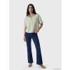 LCW Vision Yeşil Oversize Poplin Kadın Gömlek