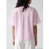 LCW Vision Pembe Çizgili Oversize Kadın Gömlek