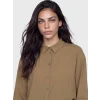 LCW Modest Yeşil Oversize Modal Karışımlı Kadın Gömlek Tunik