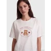 LCW Young Bordo Baskılı Kadın Şortlu Pijama Takımı