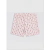 LCW Young Bordo Baskılı Kadın Şortlu Pijama Takımı