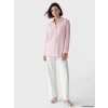 LCW Modest Pembe Çizgili Oversize Kadın Gömlek Tunik