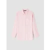 LCW Modest Pembe Çizgili Oversize Kadın Gömlek Tunik