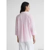 LCW EVERYDAY Pembe Çizgili Oversize Poplin Kadın Gömlek