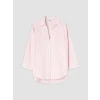 LCW EVERYDAY Pembe Çizgili Oversize Poplin Kadın Gömlek