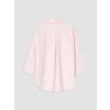 LCW EVERYDAY Pembe Çizgili Oversize Poplin Kadın Gömlek