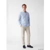 SOUTHBLUE Mavi Regular Fit Çizgili Gabardin Erkek Gömlek