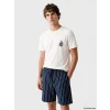 LC WAIKIKI Lacivert Regular Fit Baskılı Erkek Şortlu Pijama Takımı
