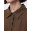 LCW Modest Kahverengi Modal Karışımlı Kadın Gömlek Tunik