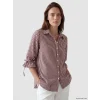 LCW Grace Bordo Ekose Kadın Gömlek