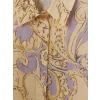 LCW Modest Ekru Desenli Poplin Kadın Gömlek Tunik