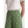 LCW DREAM Yeşil V Yaka Kadın Kaprili Pijama Takımı