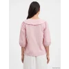 LCW EVERYDAY Pembe Bebe Yaka Ekose Bağcıklı Bluz