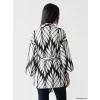 LCW EVERYDAY Siyah Şal Yaka Desenli Kadın Kimono