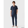 LC WAIKIKI Lacivert Regular Fit Çizgili Erkek Pijama Takım