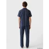 LC WAIKIKI Lacivert Regular Fit Çizgili Erkek Pijama Takım