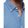 LCW Vision İndigo Regular Fit Keten Karışımlı Erkek Gömlek