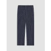 LC WAIKIKI Lacivert Regular Fit Çizgili Erkek Pijama Takım