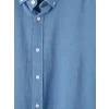 LCW Vision İndigo Regular Fit Keten Karışımlı Erkek Gömlek