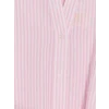 LCW Vision Pembe Çizgili Oversize Poplin Kadın Gömlek