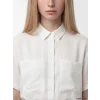 XSIDE Beyaz Oversize Kadın Crop Gömlek