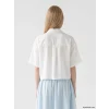 XSIDE Beyaz Oversize Kadın Crop Gömlek