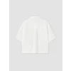 XSIDE Beyaz Oversize Kadın Crop Gömlek