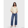LCW Vision Lila Dokulu Oversize Kadın Gömlek
