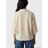 LCW Vision Lila Dokulu Oversize Kadın Gömlek