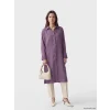 LCW Modest Mor Oversize Modal Karışımlı Kadın Gömlek Tunik