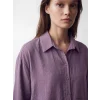 LCW Modest Mor Oversize Modal Karışımlı Kadın Gömlek Tunik