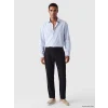 LCW Vision Mavi Regular Fit Çizgili Erkek Gömlek