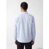LCW Vision Mavi Regular Fit Çizgili Erkek Gömlek