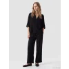LCW Vision Siyah Oversize Kadın Gömlek
