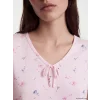 LCW DREAM Pembe V Yaka Çiçekli Kadın Pijama Takım