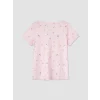 LCW DREAM Pembe V Yaka Çiçekli Kadın Pijama Takım