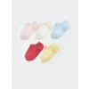 LCW baby Pembe Basic Kız Bebek Patik Çorap 5li