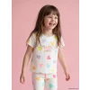LCW Kids Beyaz Kalp Baskılı Kız Çocuk Tayt