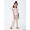 LCW Kids Ekru Beli Lastikli Kız Çocuk Eşofman Altı