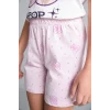Defacto H8098A8ER105 Ekru Kpop - Demon Hunters Lisanslı Regular Fıt Elastik Bel 2li Ekru Pijama Takımı Kız Çocuk