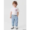 LCW baby Mavi Beli Lastikli Erkek Bebek Pantolon