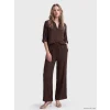LCW Vision Kahverengi Oversize Kadın Gömlek