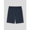 LC WAIKIKI Lacivert Regular Fit Baskılı Erkek Şortlu Pijama Takımı