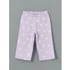 LCW Kids Beyaz Bisiklet Yaka Baskılı Kız Çocuk Pijama Takımı