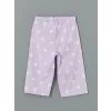 LCW Kids Beyaz Bisiklet Yaka Baskılı Kız Çocuk Pijama Takımı
